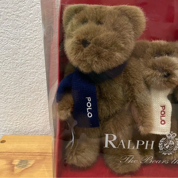 Vintage 2001 Ralph Lauren The Bears That Care Plush Bear RL Collection NOS - Picture 2 of 10